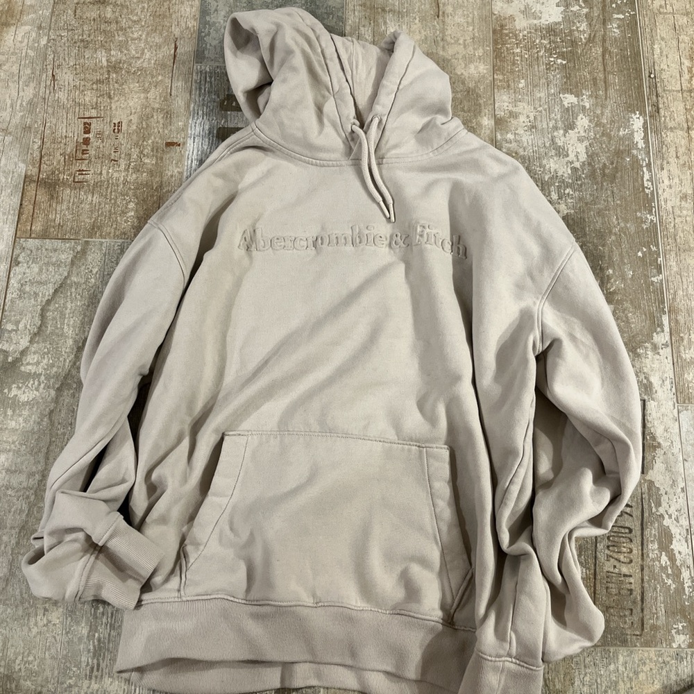Cream Abercrombie Hoodie